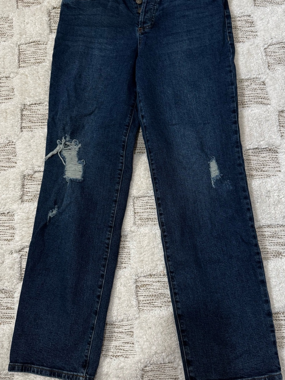 STS Blue Cameron Ultra High‎ Rise Distressed Straight Jeans